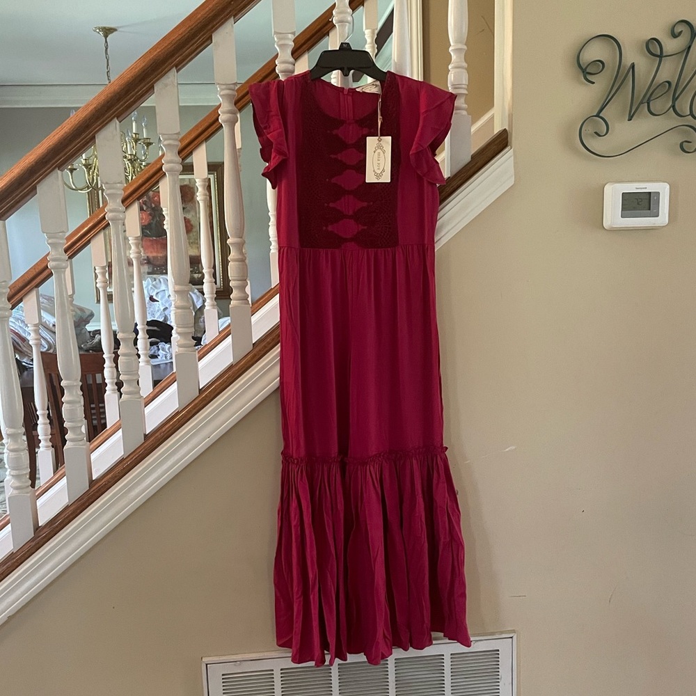 Joyfolie Verona Jumpsuit in Berry Size 12